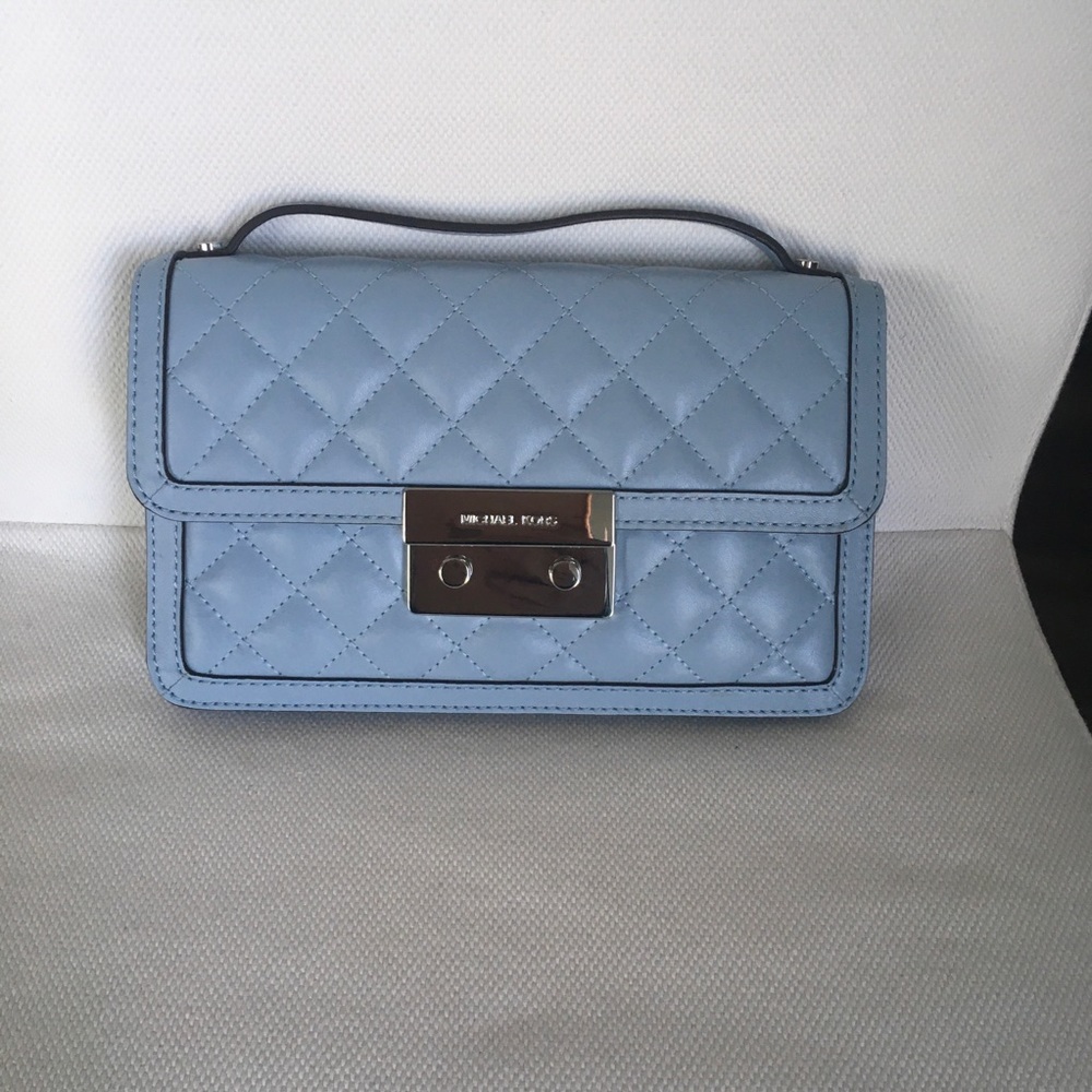 NWT Michael Kors Sloan Crossbody Bag in Pale Blue